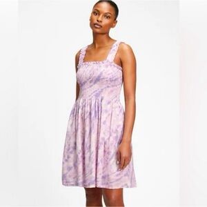 🆕NWOT Gap Smocked Minidress Purple Lilac Tie Dye Size XS